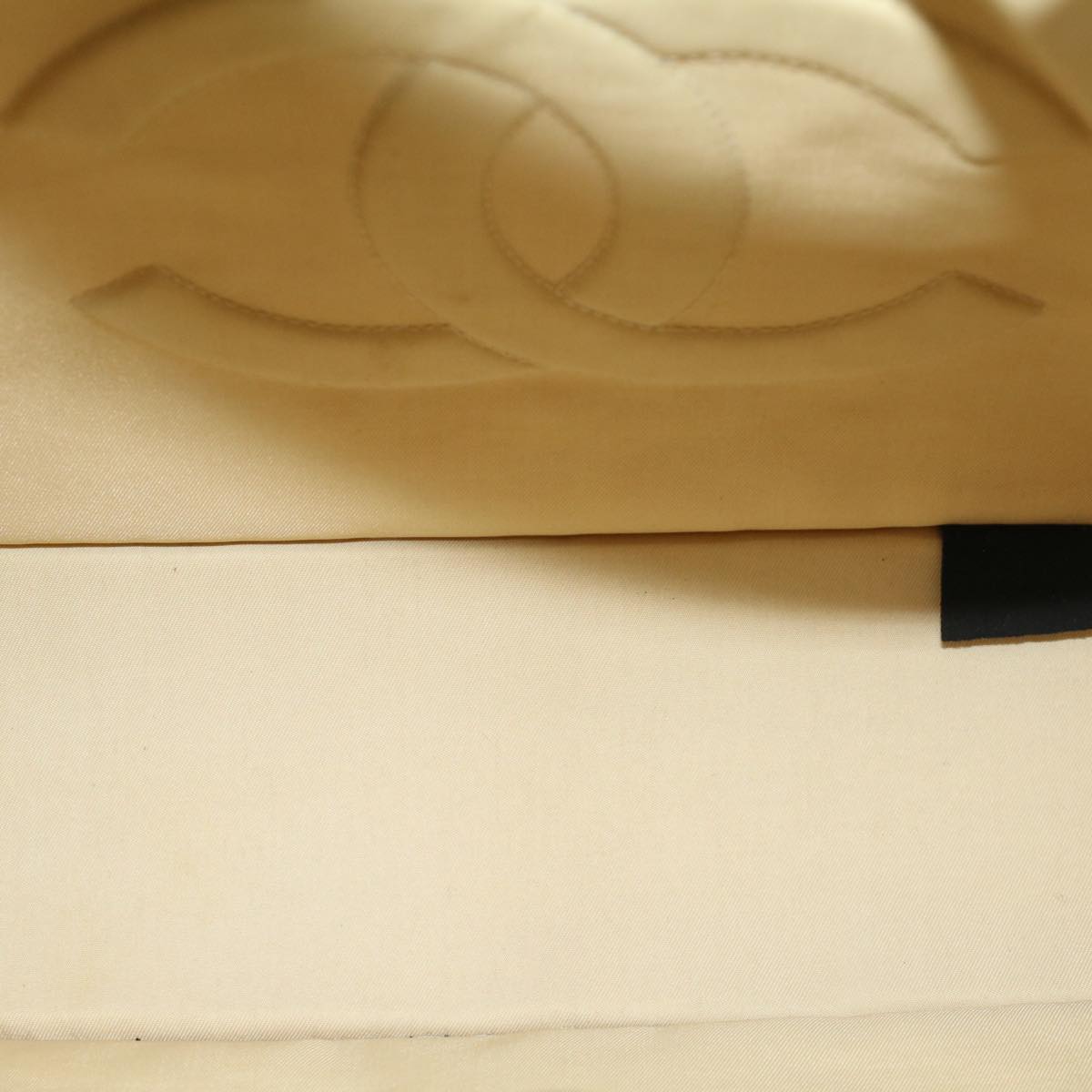 CHANEL Shoulder Bag Nylon Beige CC bs7114