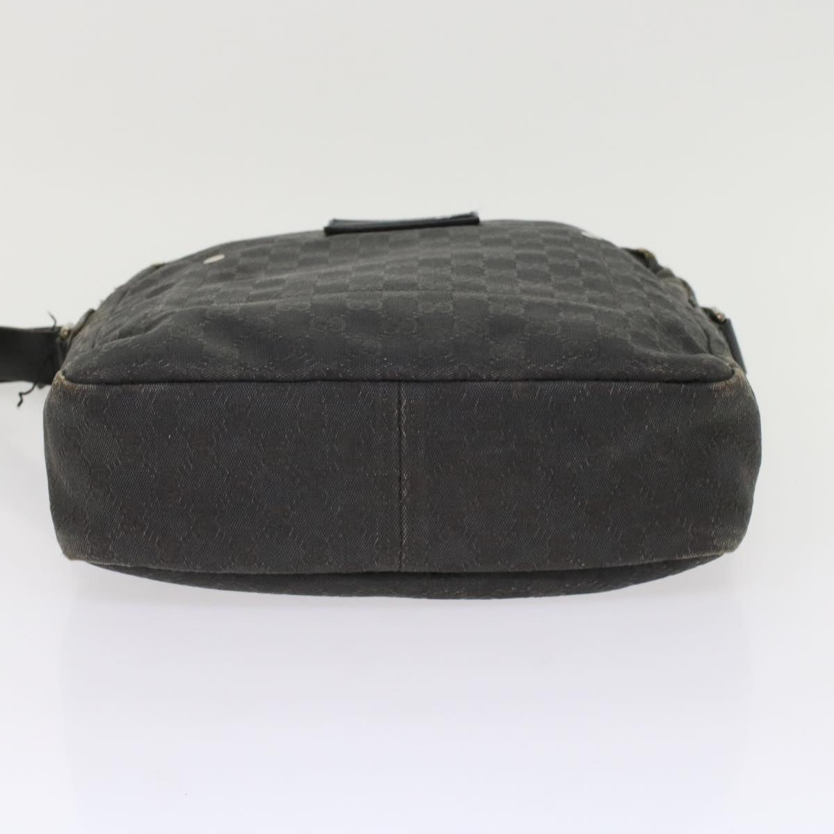 GUCCI GG Canvas Shoulder Bag Coated Canvas Leather 2Set Black Beige bs7126