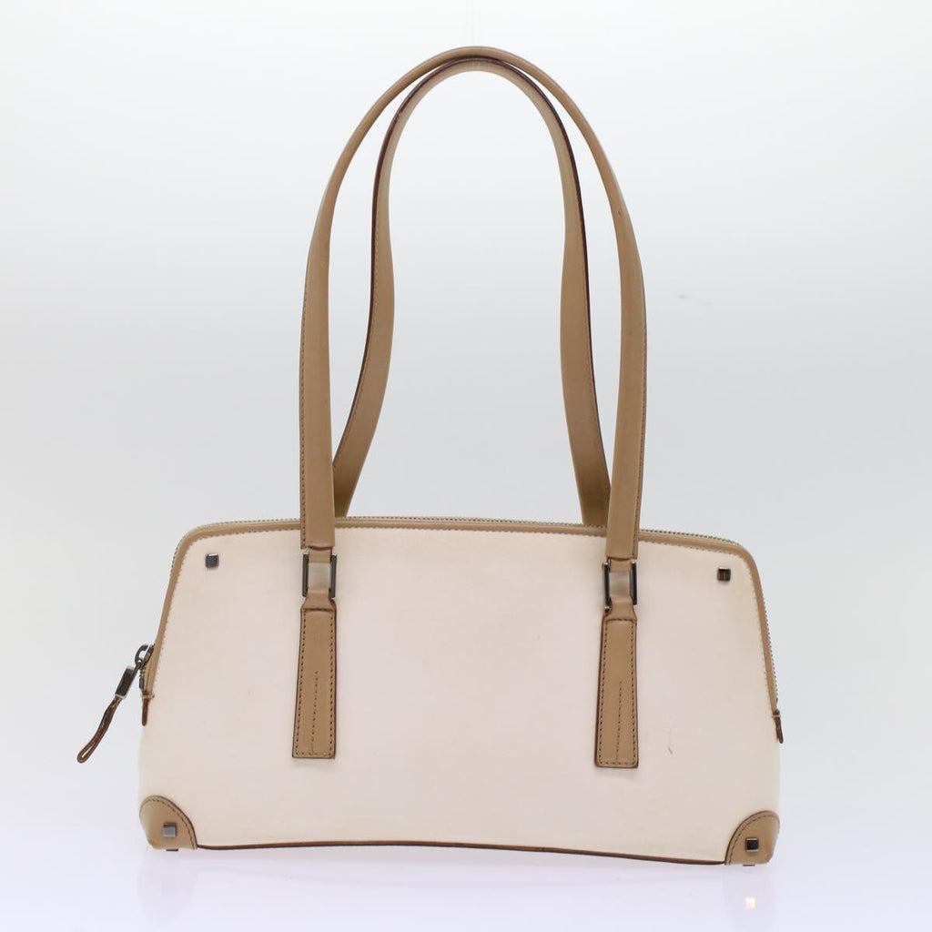 GUCCI GG Canvas Shoulder Bag Coated Canvas Leather 2Set Black Beige bs7126