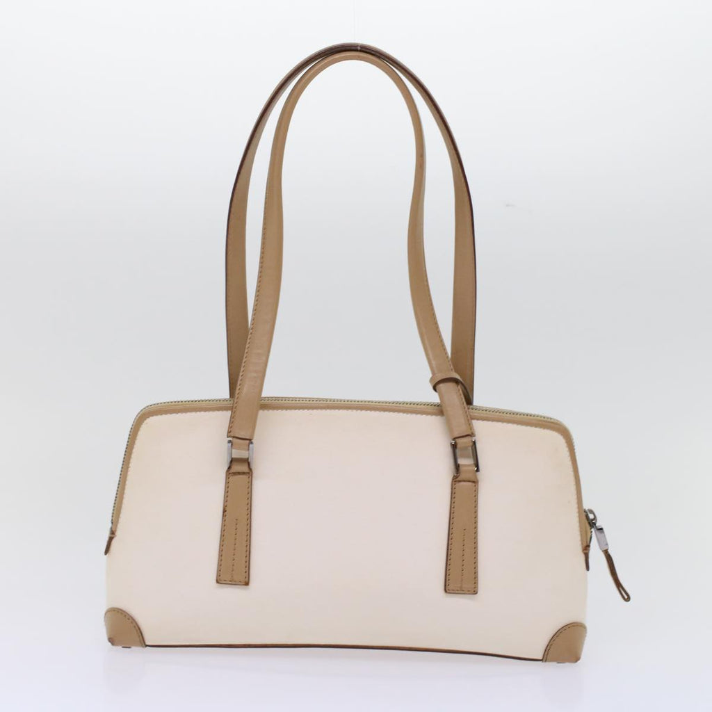 GUCCI GG Canvas Shoulder Bag Coated Canvas Leather 2Set Black Beige bs7126