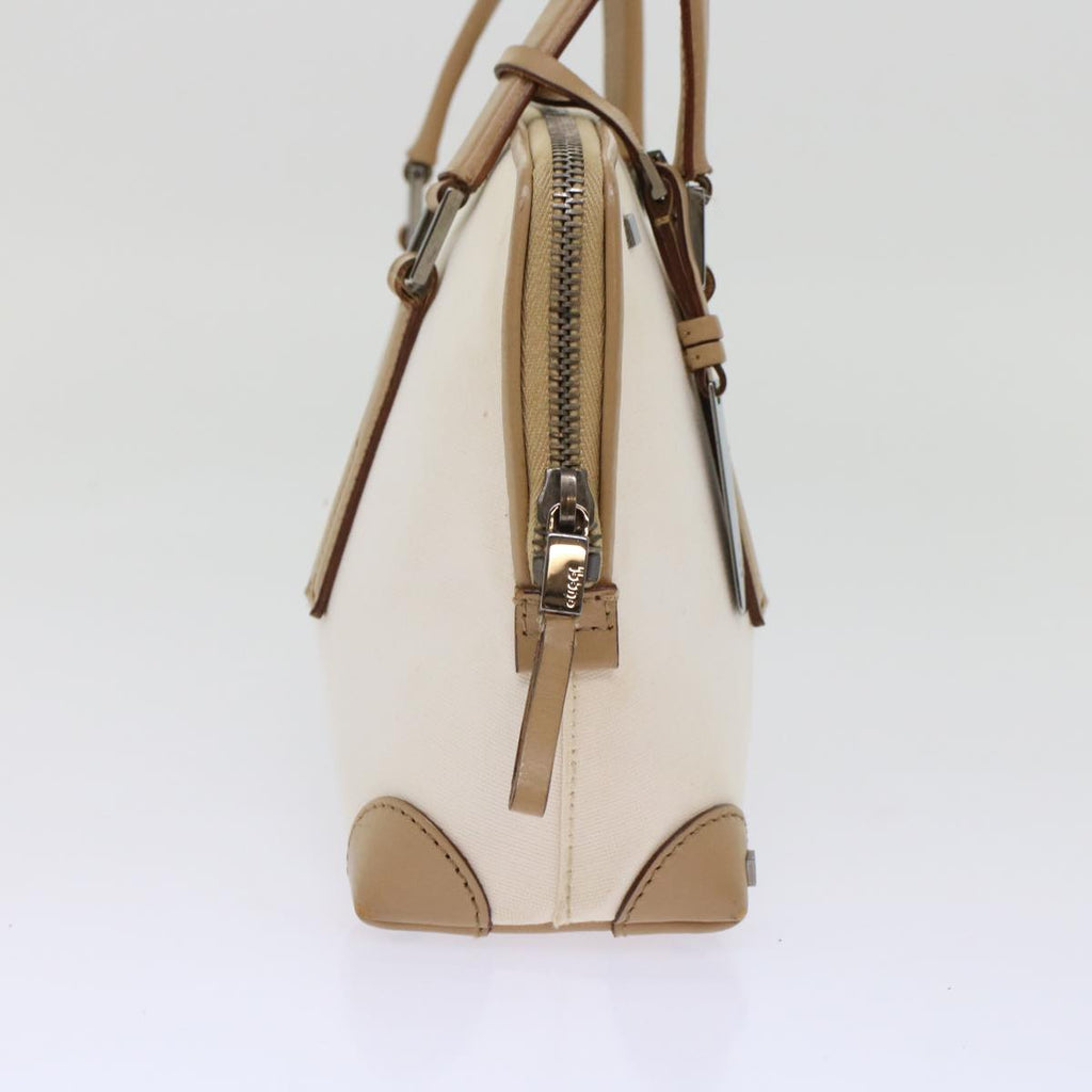 GUCCI GG Canvas Shoulder Bag Coated Canvas Leather 2Set Black Beige bs7126