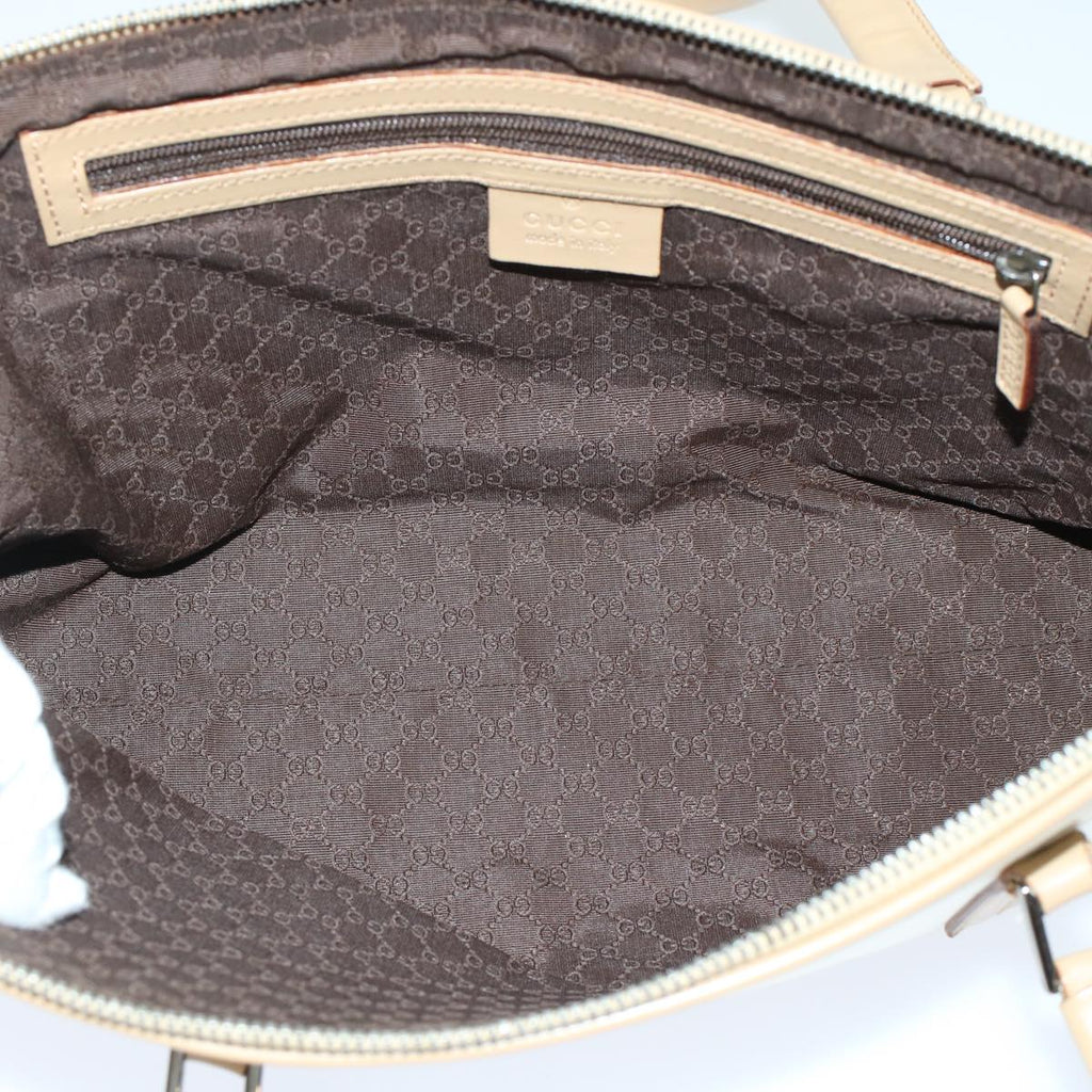 GUCCI GG Canvas Shoulder Bag Coated Canvas Leather 2Set Black Beige bs7126