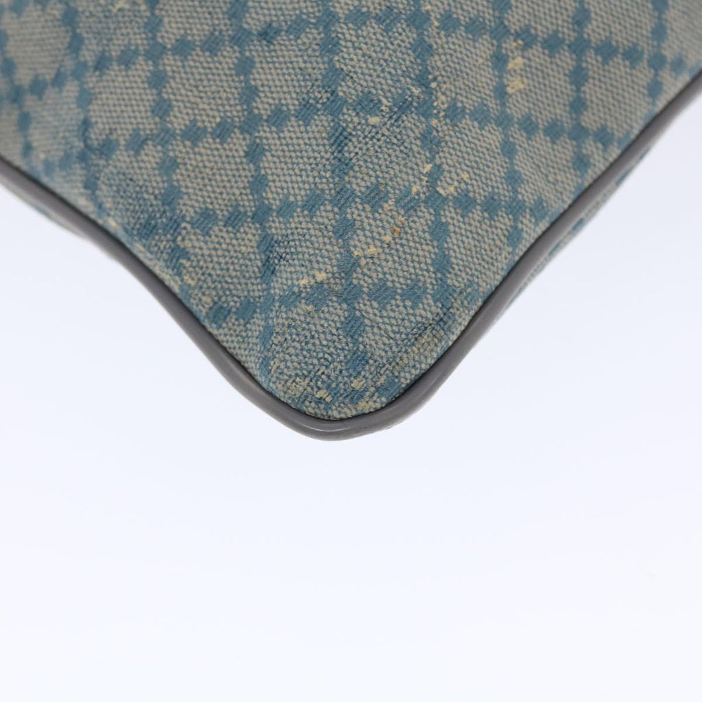GUCCI Diamante Shoulder Bag PVC Leather Light Blue 295257 bs7152