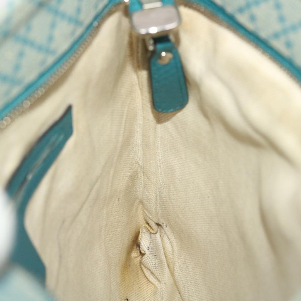 GUCCI Diamante Shoulder Bag PVC Leather Light Blue 295257 bs7152