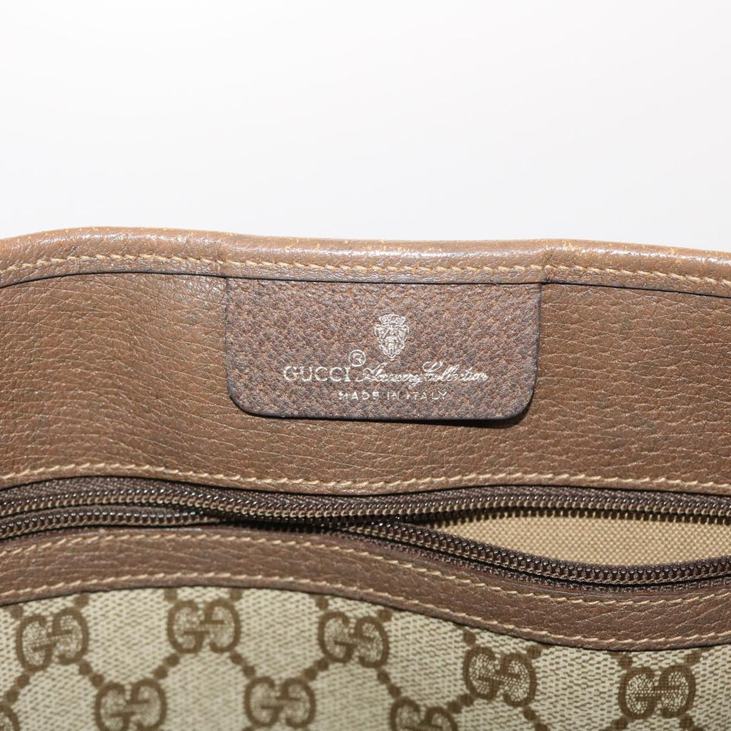 GUCCI GG Canvas Web Sherry Line Tote Bag Beige Red Green 39.02.091 bs7153