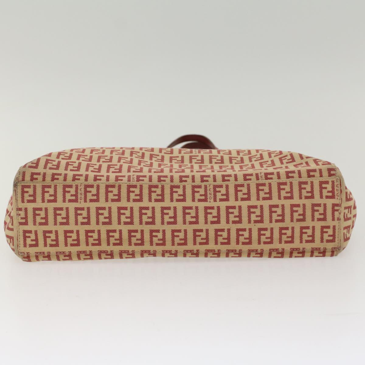 FENDI Zucchino Canvas Tote Bag Red bs7183