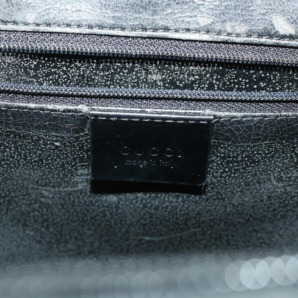 GUCCI Shoulder Bag Patent leather Black 001•3091 3754 bs7235