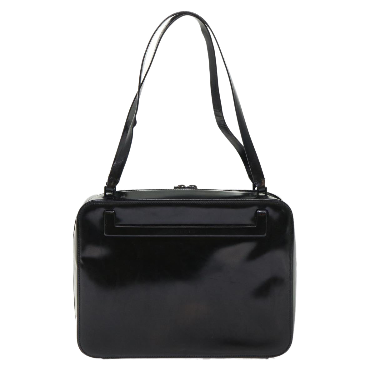 GUCCI Shoulder Bag Patent leather Black 001•3091 3754 bs7235