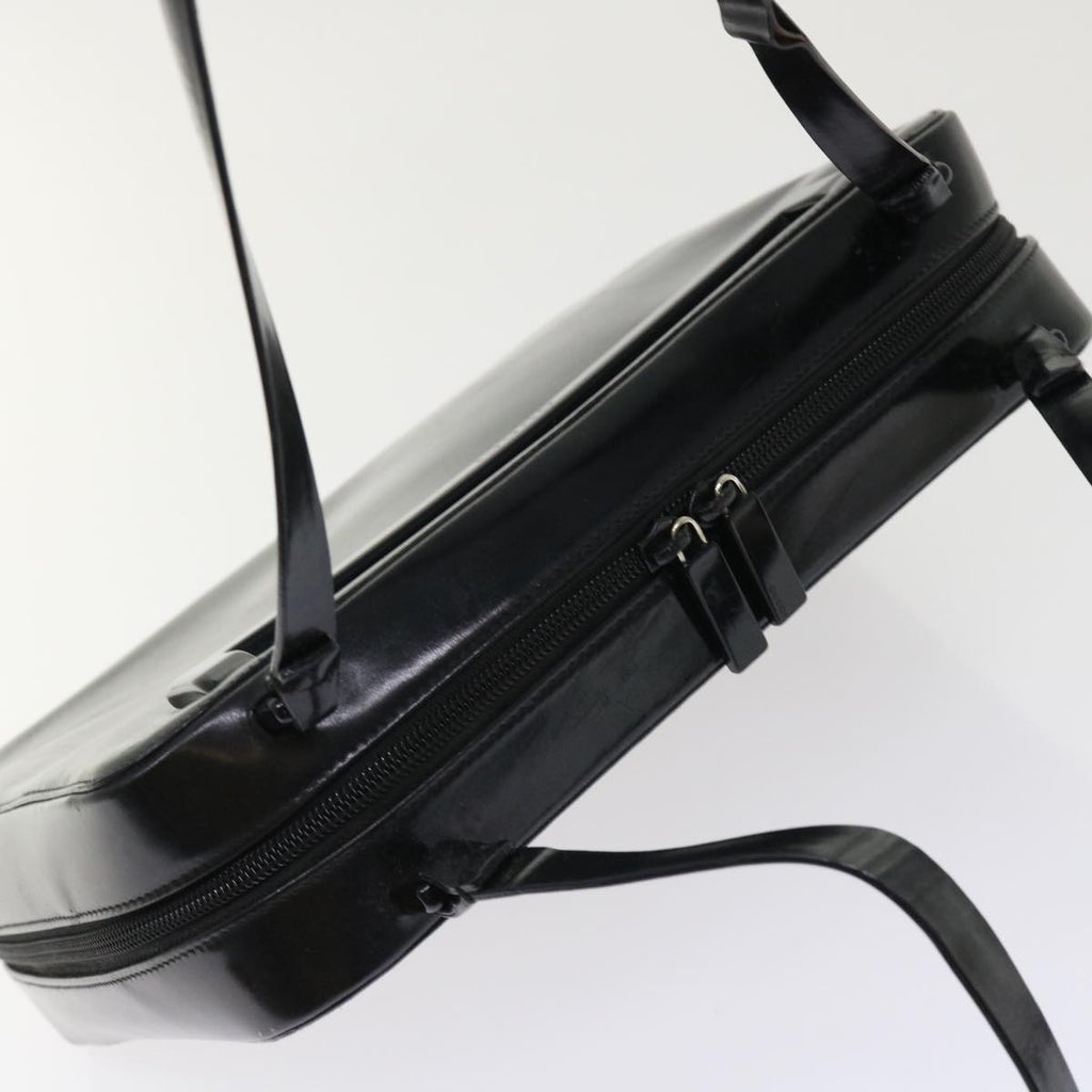 GUCCI Shoulder Bag Patent leather Black 001•3091 3754 bs7235