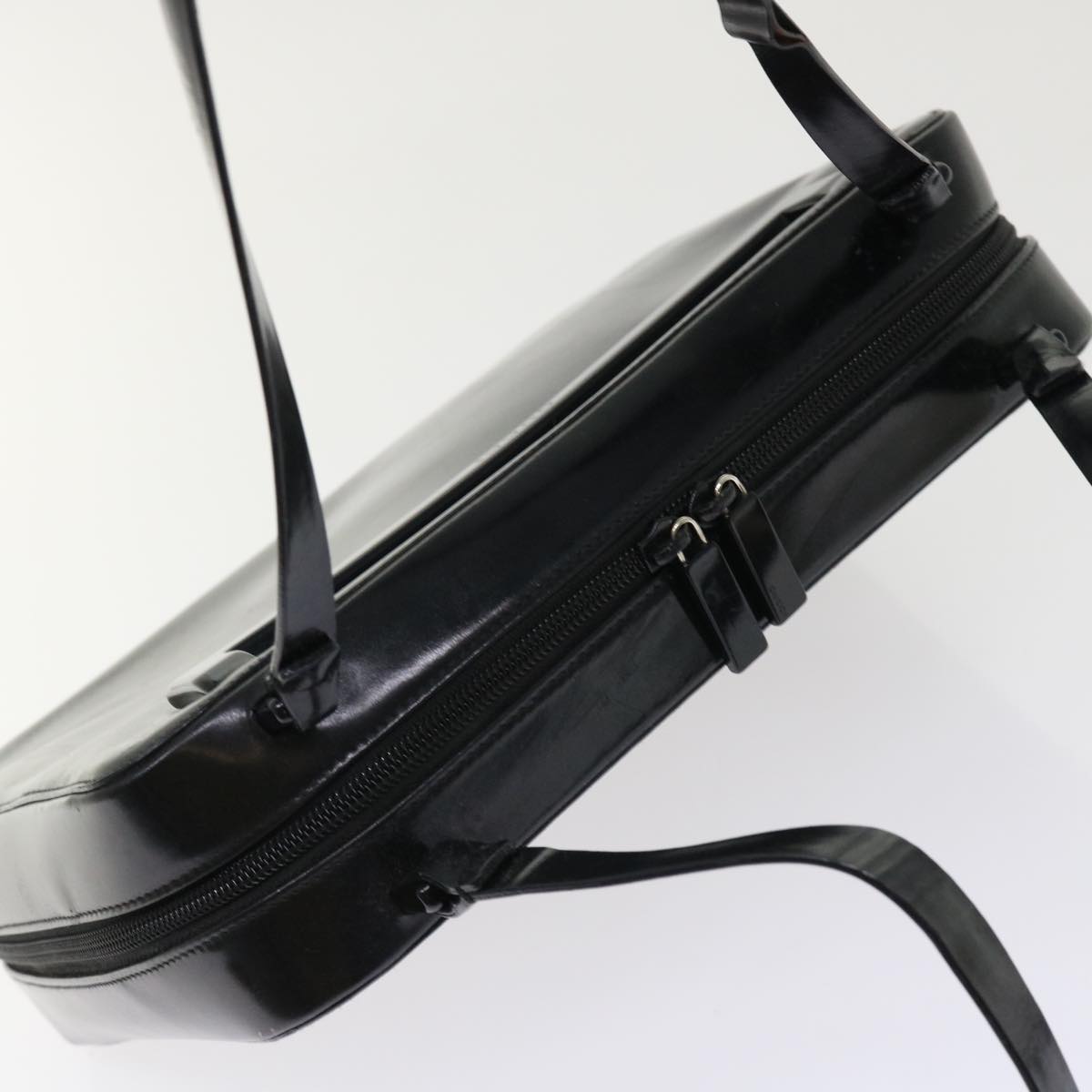 GUCCI Shoulder Bag Patent leather Black 001•3091 3754 bs7235