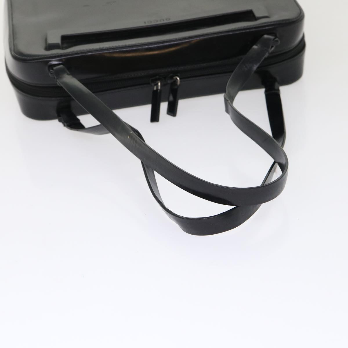 GUCCI Shoulder Bag Patent leather Black 001•3091 3754 bs7235