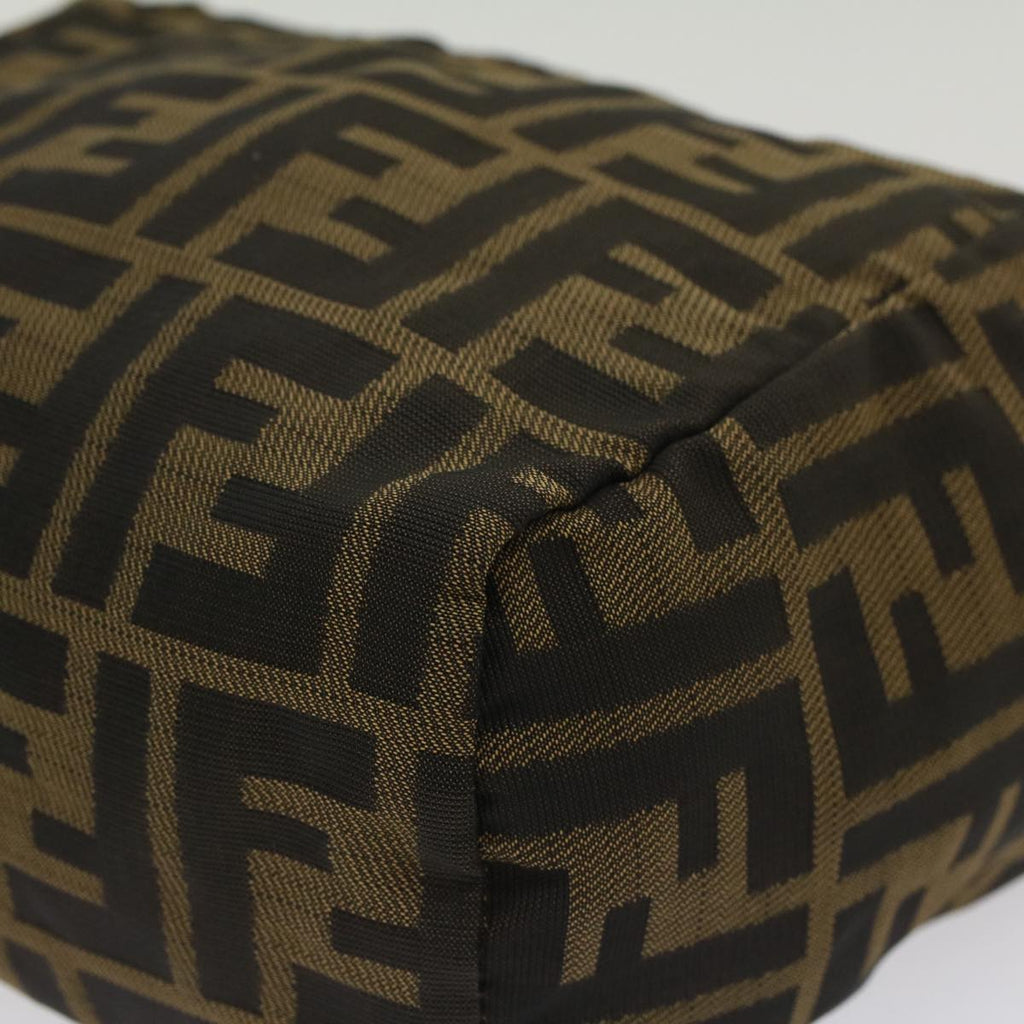 FENDI Zucca Canvas Hand Bag Black Brown bs7247
