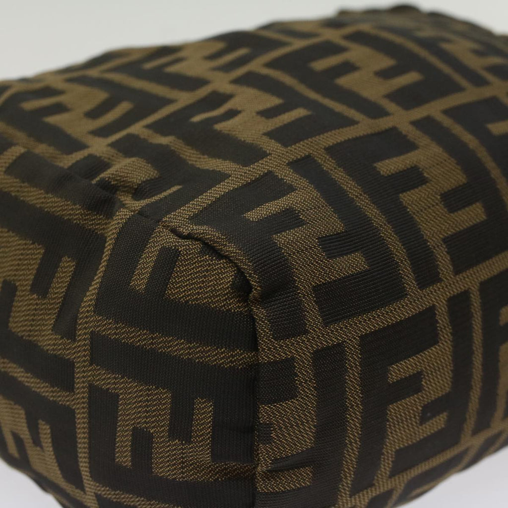 FENDI Zucca Canvas Hand Bag Black Brown bs7247