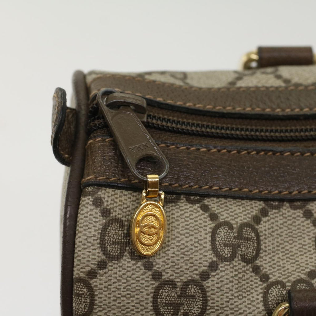 GUCCI GG Canvas Web Sherry Line Boston Bag Beige Red 39•02•006 bs7253