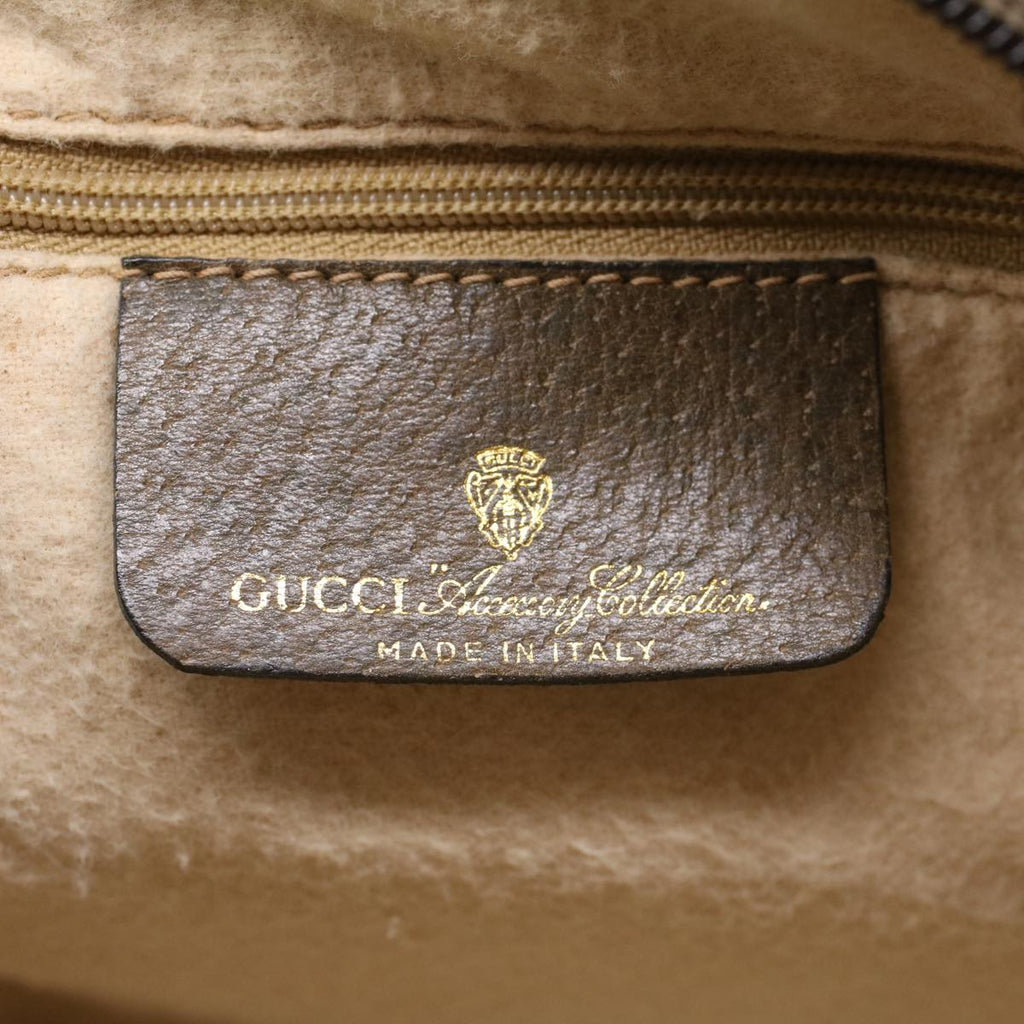 GUCCI GG Canvas Web Sherry Line Boston Bag Beige Red 39•02•006 bs7253