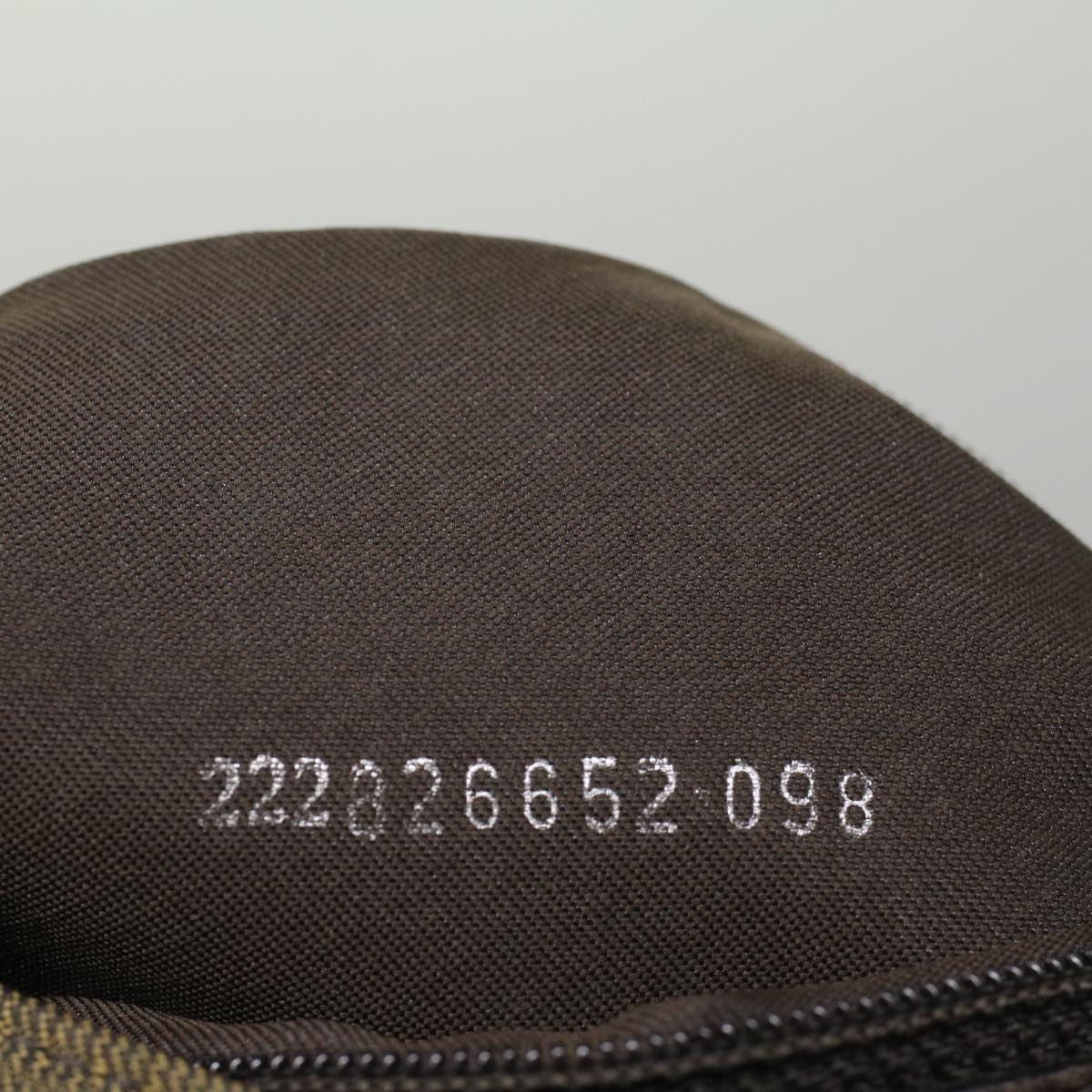 FENDI Pecan Canvas Shoulder Bag Nylon Brown bs7311