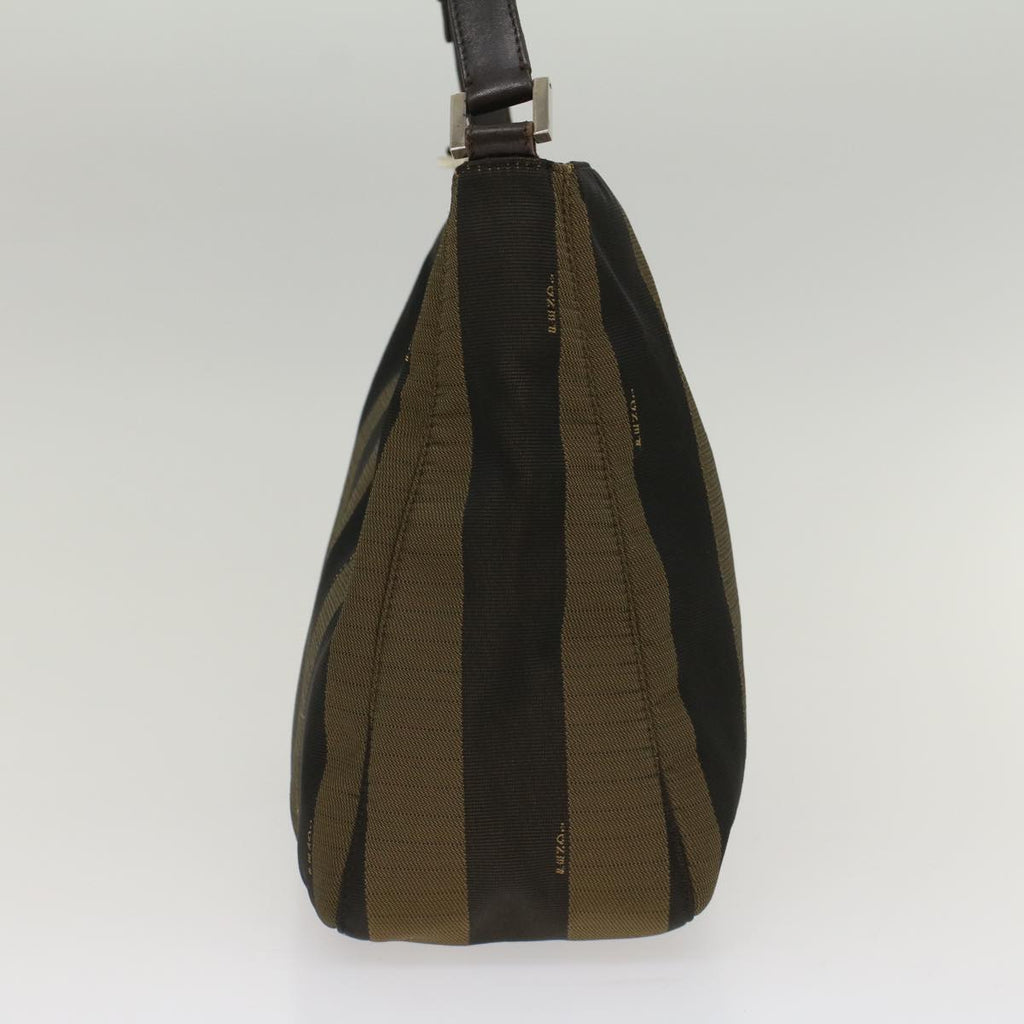 FENDI Pecan Canvas Shoulder Bag Nylon Brown bs7311