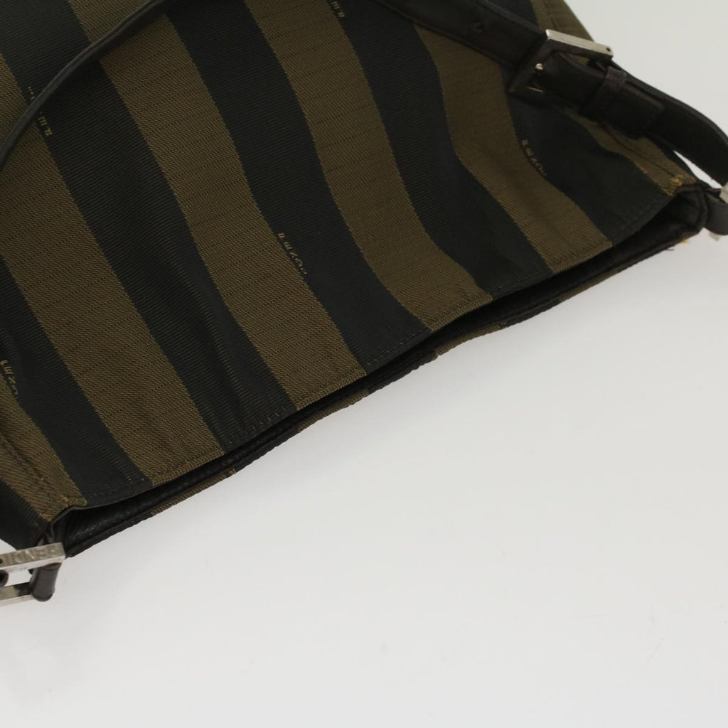 FENDI Pecan Canvas Shoulder Bag Nylon Brown bs7311