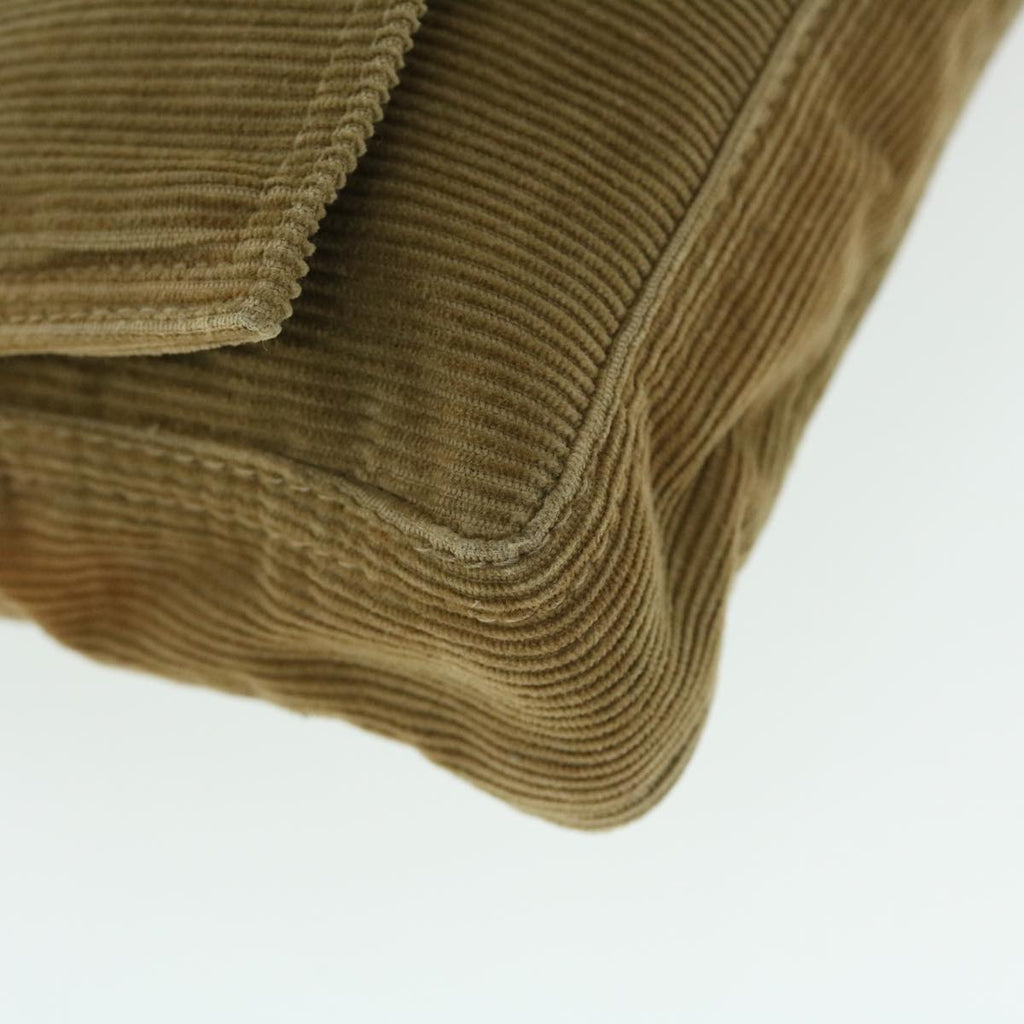 FENDI Shoulder Bag Corduroy Brown bs7333