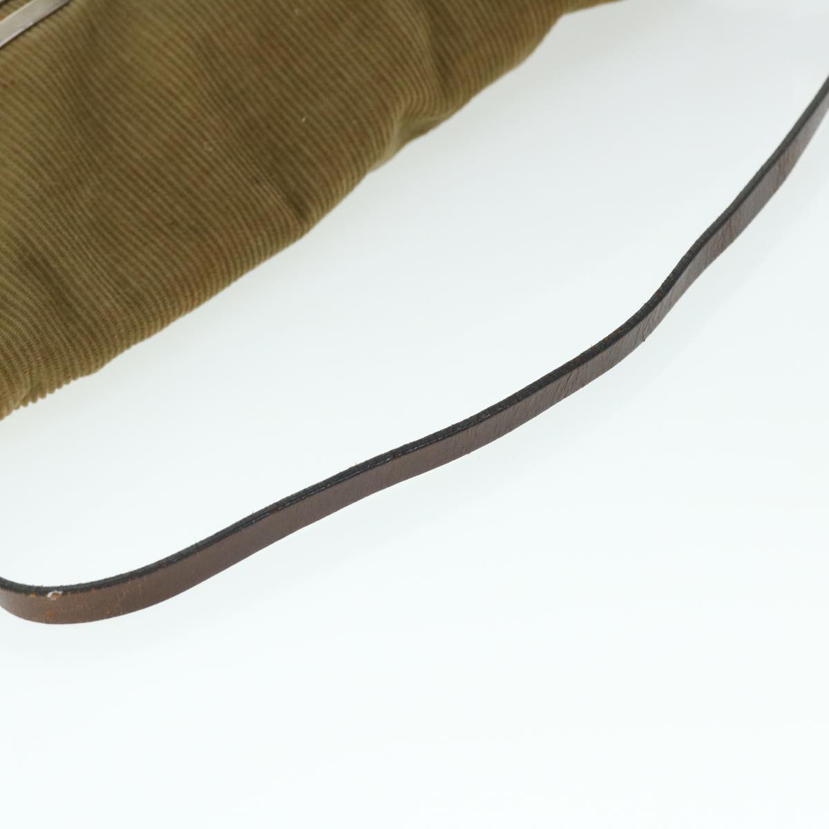 FENDI Shoulder Bag Corduroy Brown bs7333