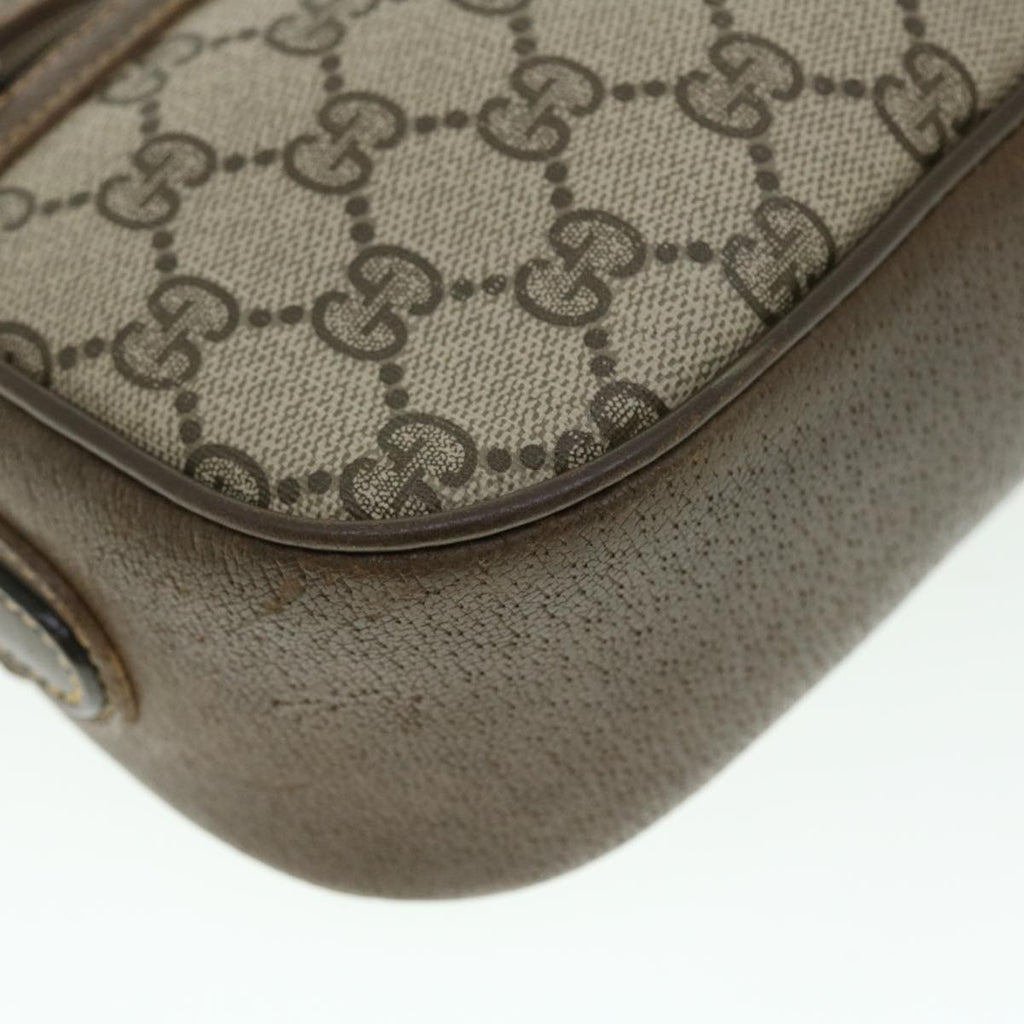 GUCCI GG Canvas Shoulder Bag Leather Beige 001 067 1283 bs7335
