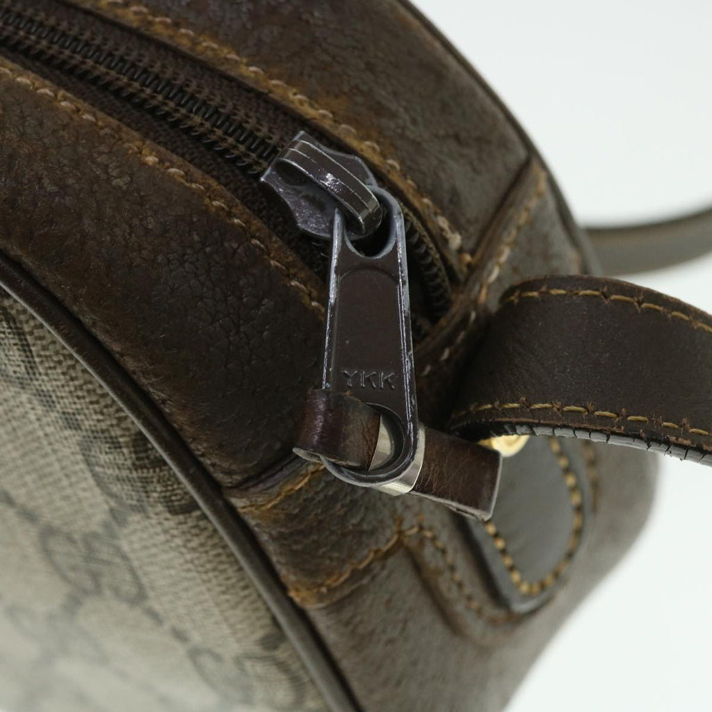 GUCCI GG Canvas Shoulder Bag Leather Beige 001 067 1283 bs7335