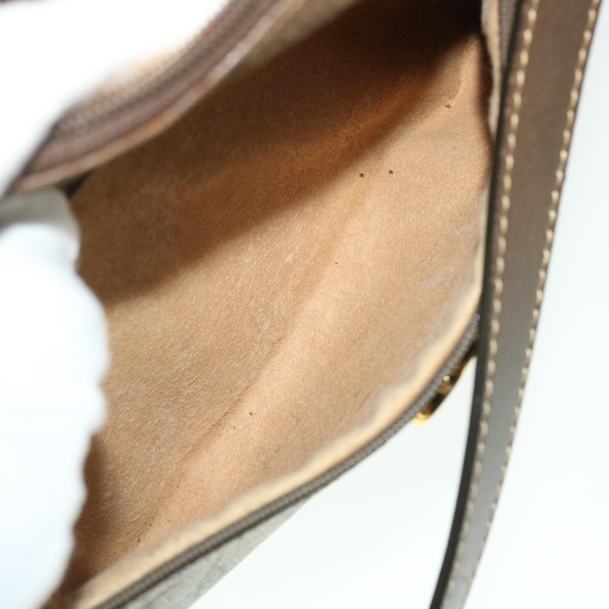GUCCI GG Canvas Shoulder Bag Leather Beige 001 067 1283 bs7335