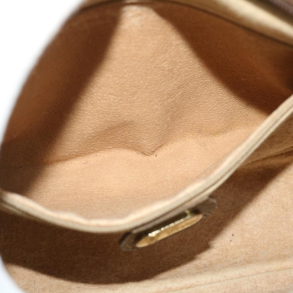 GUCCI GG Canvas Shoulder Bag Leather Beige 001 067 1283 bs7335