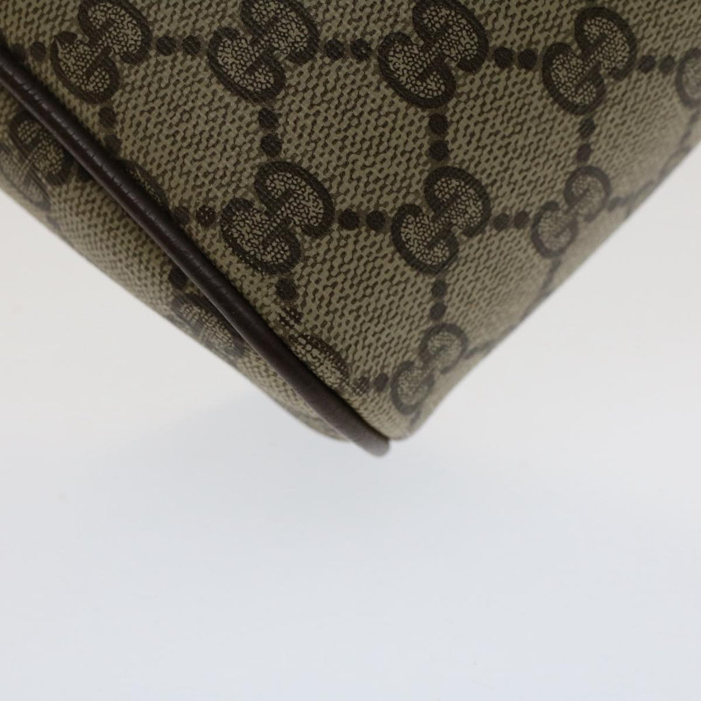 GUCCI GG Canvas Web Sherry Line Clutch Bag Beige Red 156.01.012 bs7348