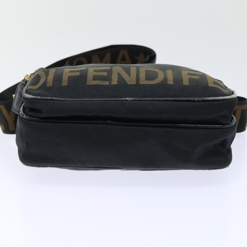 FENDI Shoulder Bag Nylon Black bs7384