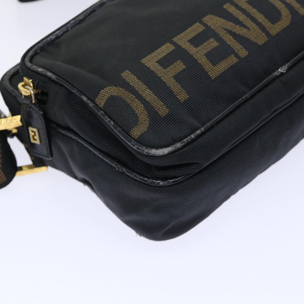 FENDI Shoulder Bag Nylon Black bs7384