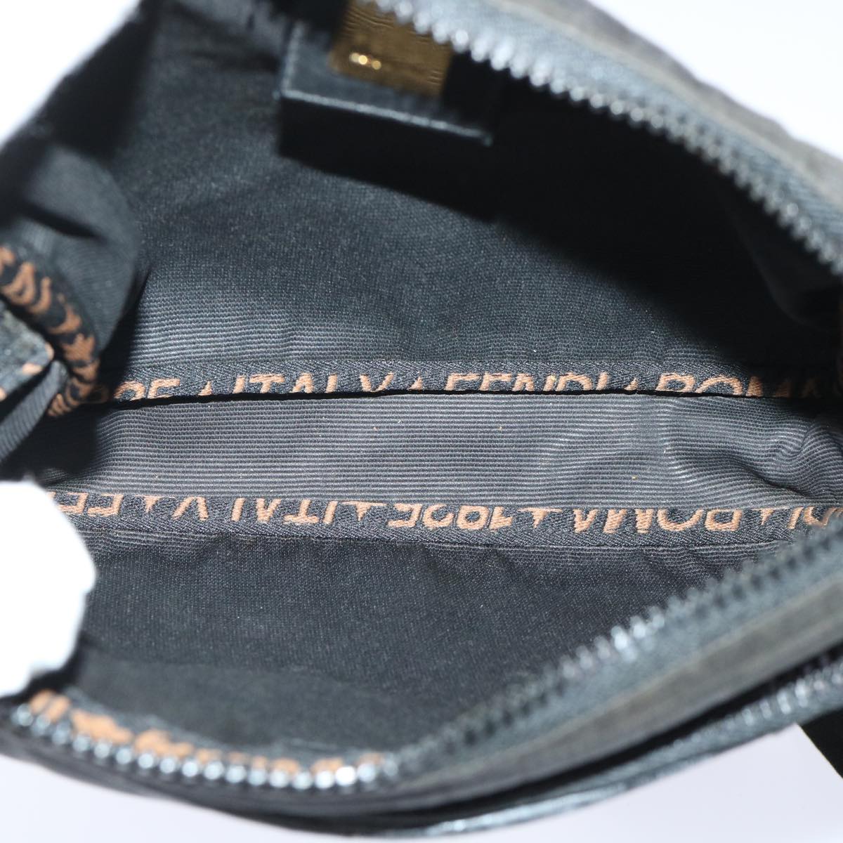FENDI Shoulder Bag Nylon Black bs7384