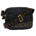 FENDI Shoulder Bag Nylon Black bs7384