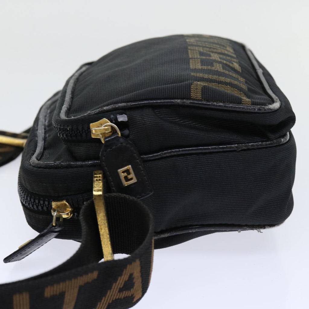 FENDI Shoulder Bag Nylon Black bs7384