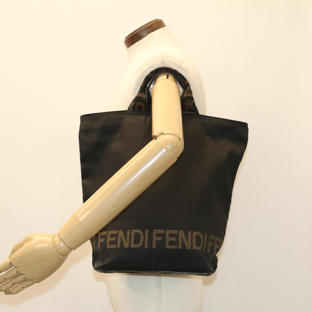 FENDI Tote Bag Nylon Black bs7442