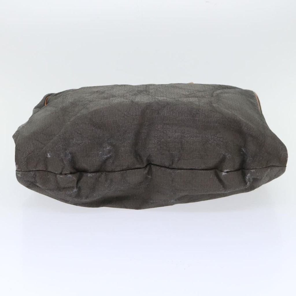 FENDI Pecan Canvas Clutch Shoulder Bag Coated Nylon 4Set Gray Brown bs7508