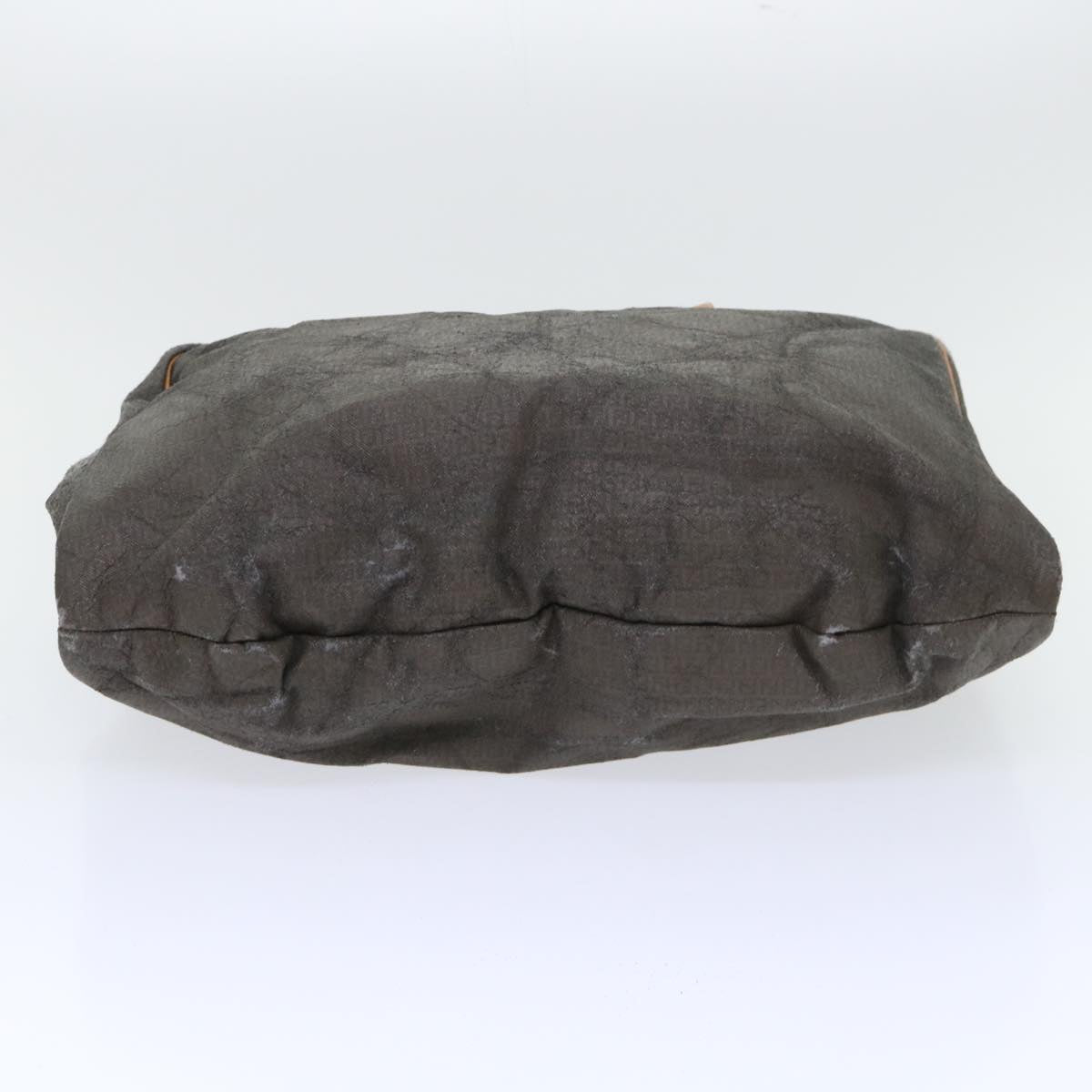 FENDI Pecan Canvas Clutch Shoulder Bag Coated Nylon 4Set Gray Brown bs7508