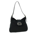 FENDI Mamma Baguette Shoulder Bag Nylon Black bs7517