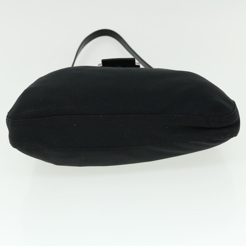 FENDI Mamma Baguette Shoulder Bag Nylon Black bs7517
