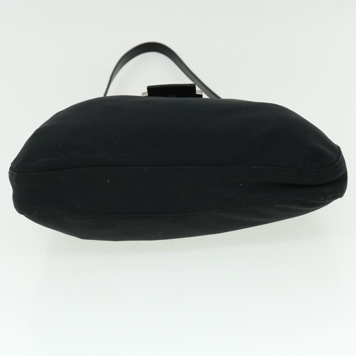 FENDI Mamma Baguette Shoulder Bag Nylon Black bs7517