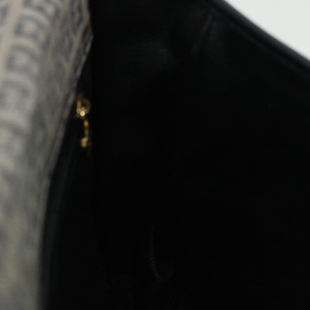 FENDI Zucchino Canvas Shoulder Bag Navy bs7520