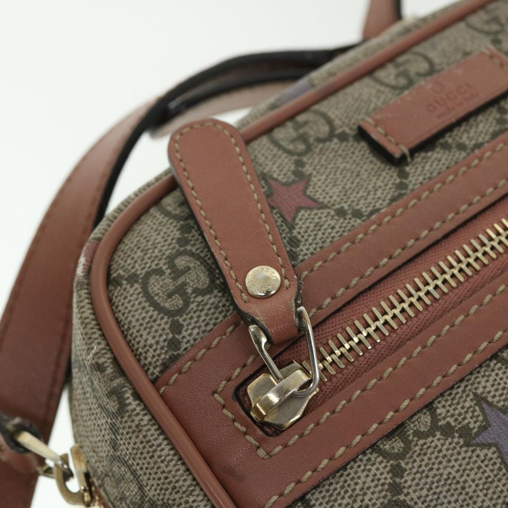 GUCCI GG Canvas Shoulder Bag PVC Leather Beige 233268 bs7541