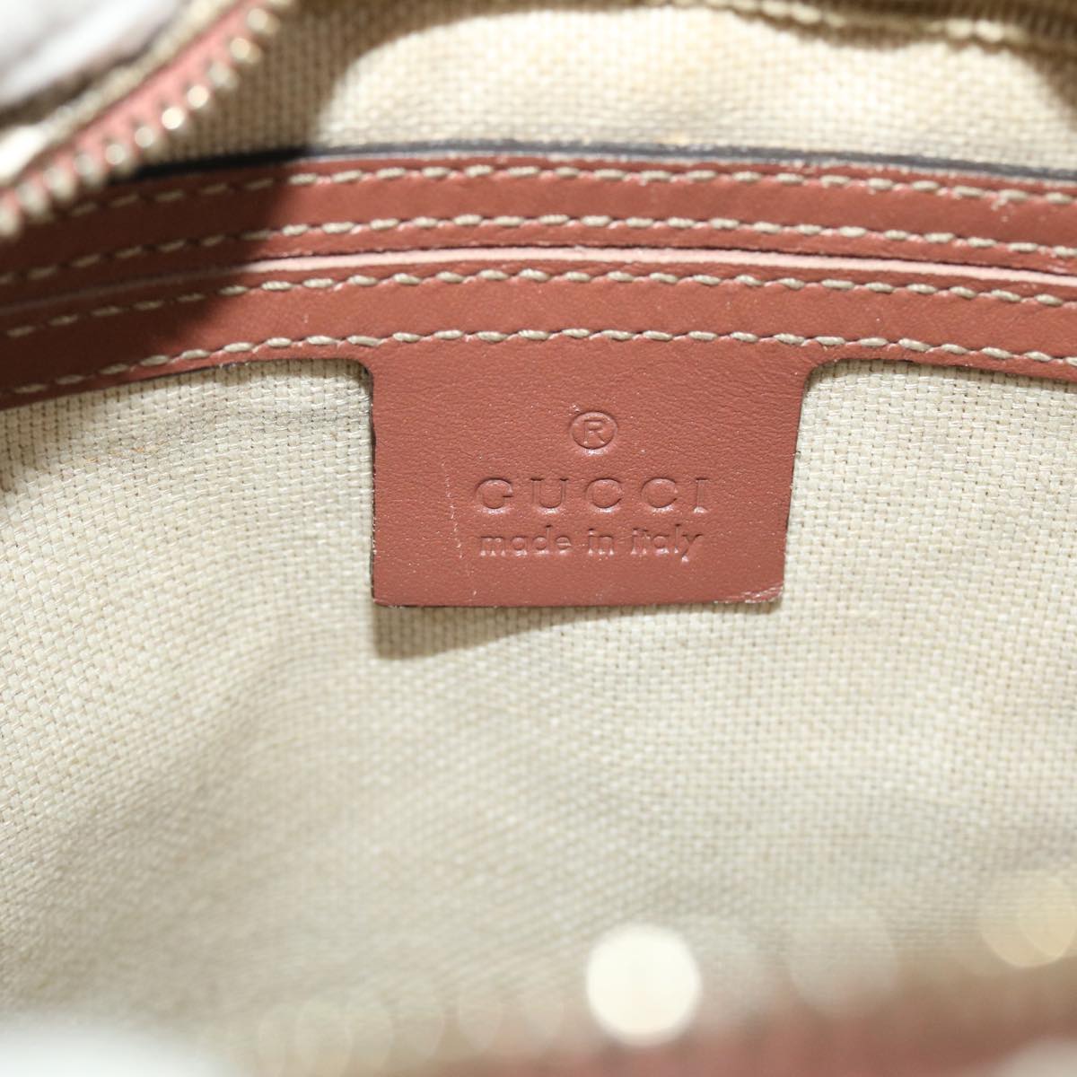 GUCCI GG Canvas Shoulder Bag PVC Leather Beige 233268 bs7541