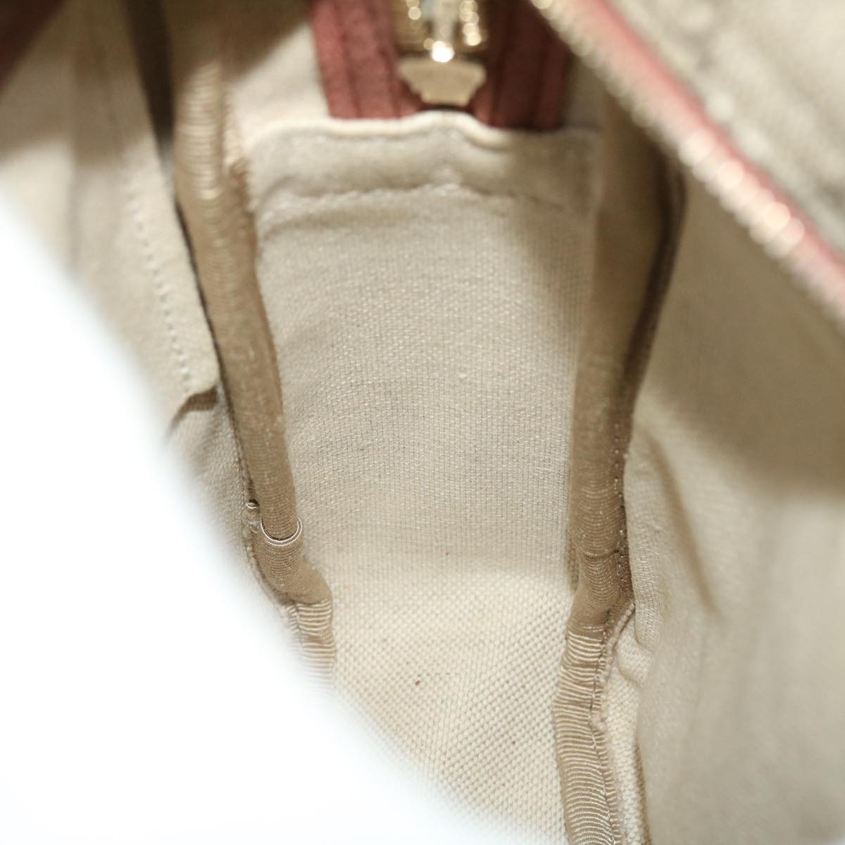 GUCCI GG Canvas Shoulder Bag PVC Leather Beige 233268 bs7541