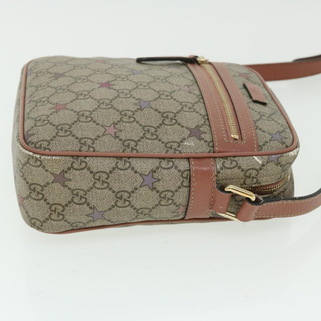 GUCCI GG Canvas Shoulder Bag PVC Leather Beige 233268 bs7541