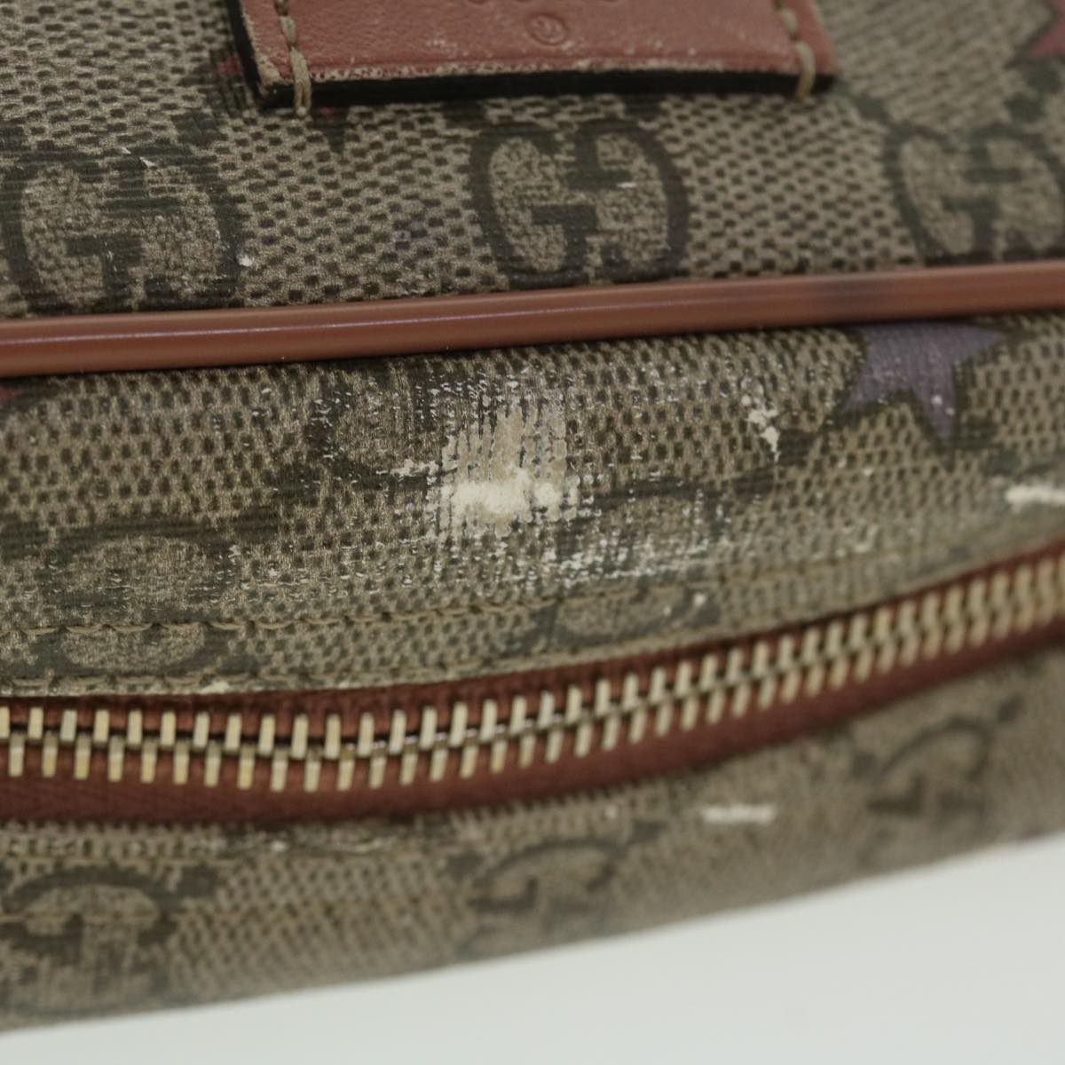 GUCCI GG Canvas Shoulder Bag PVC Leather Beige 233268 bs7541