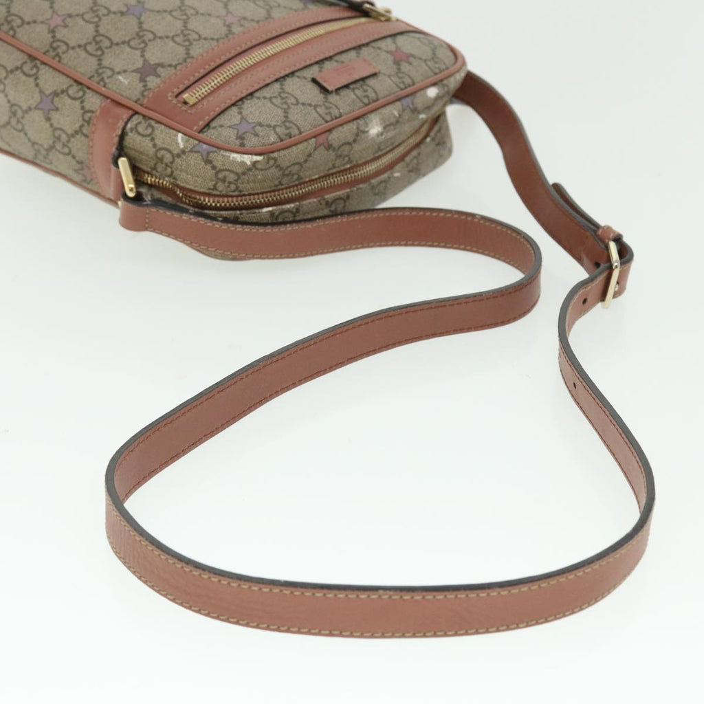 GUCCI GG Canvas Shoulder Bag PVC Leather Beige 233268 bs7541
