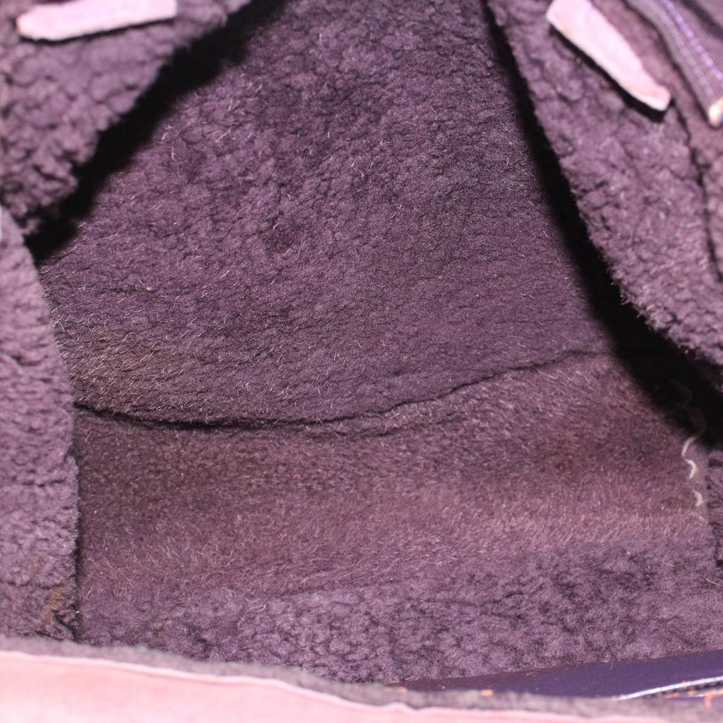 CHANEL Hand Bag Mouton Purple CC bs7682