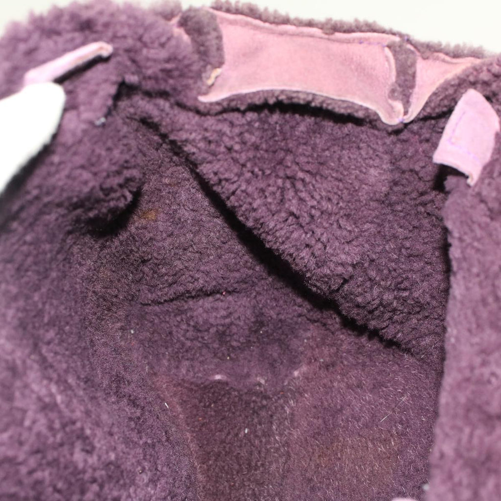 CHANEL Hand Bag Mouton Purple CC bs7682