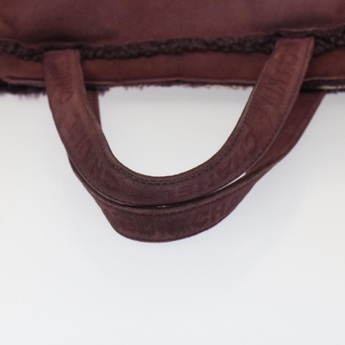 CHANEL Hand Bag Mouton Purple CC bs7682